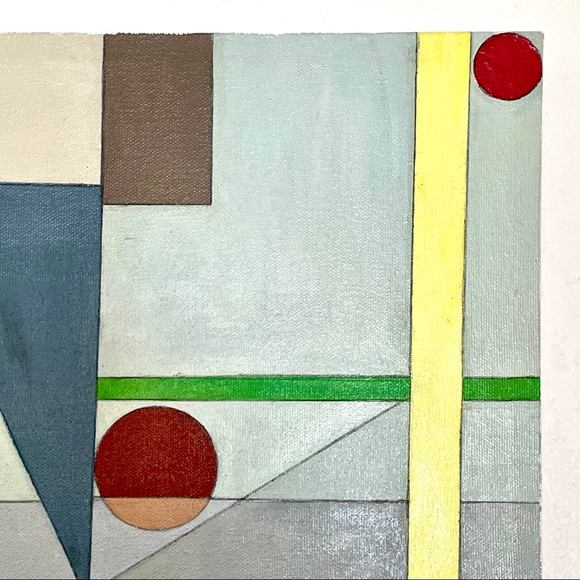 ORIGINAL ART Abstract Acrylic Geometric Painting on Canvas - Picture 11 of 12